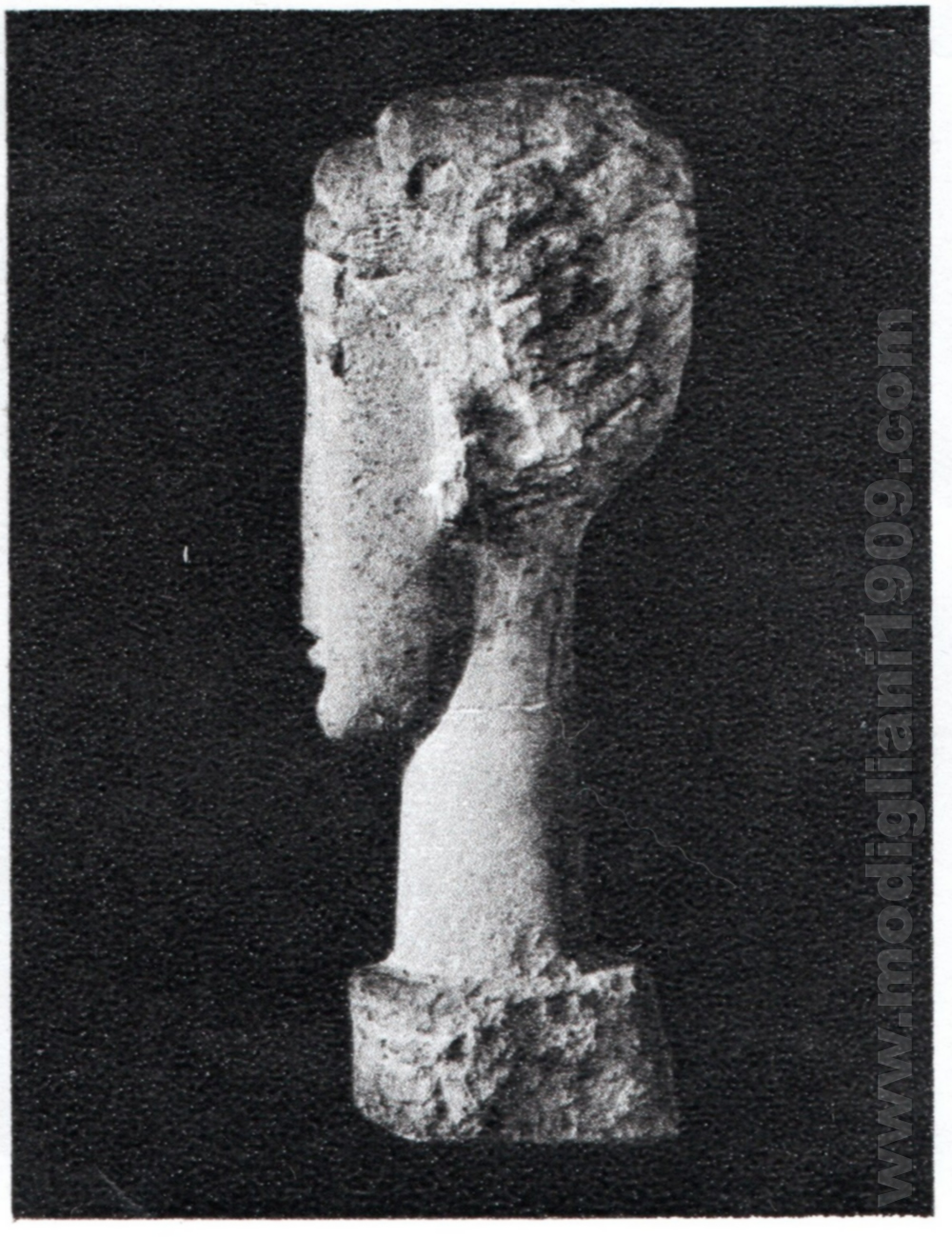 Head (left side), Amedeo Modigliani, 1911- 1912, Limestone, The Barnes Foundation, Merino Station, Philadelphia