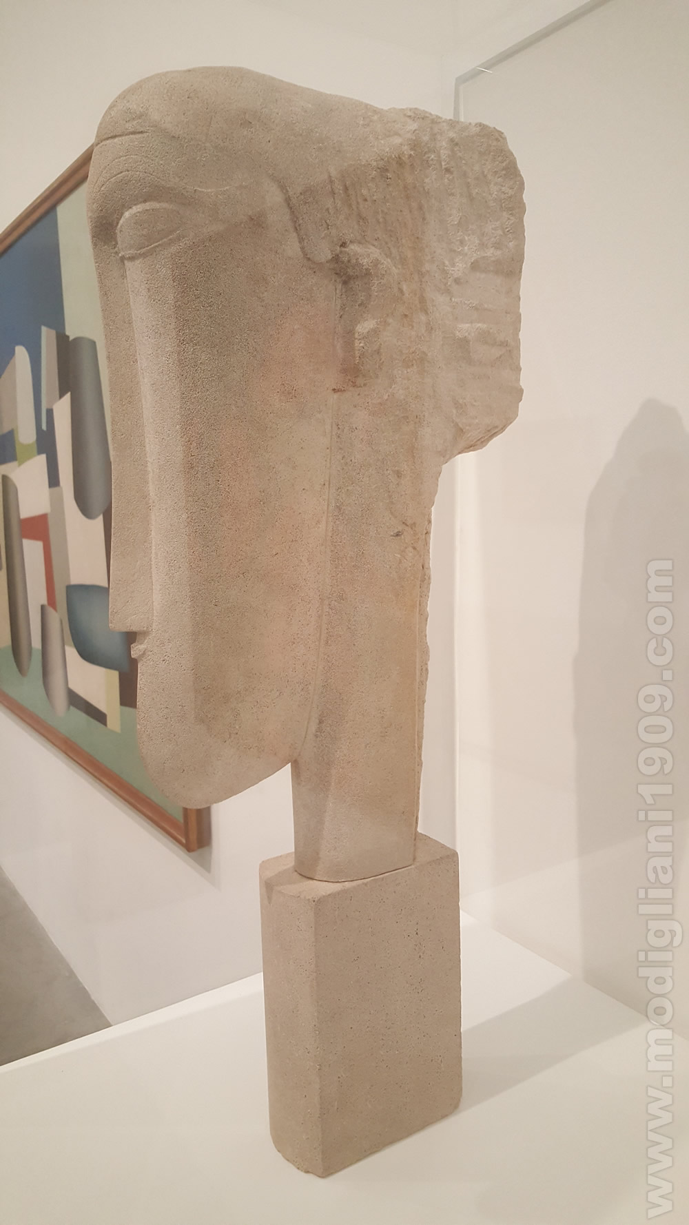 Head (left side), Amedeo Modigliani, 1911 - 1912, Limestone, TATE MODERN, LONDON