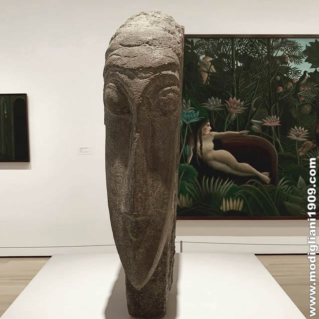 Testa, Amedeo Modigliani, 1911 - 1912, Calcare, Museum of Modern Art, New York (MoMa)