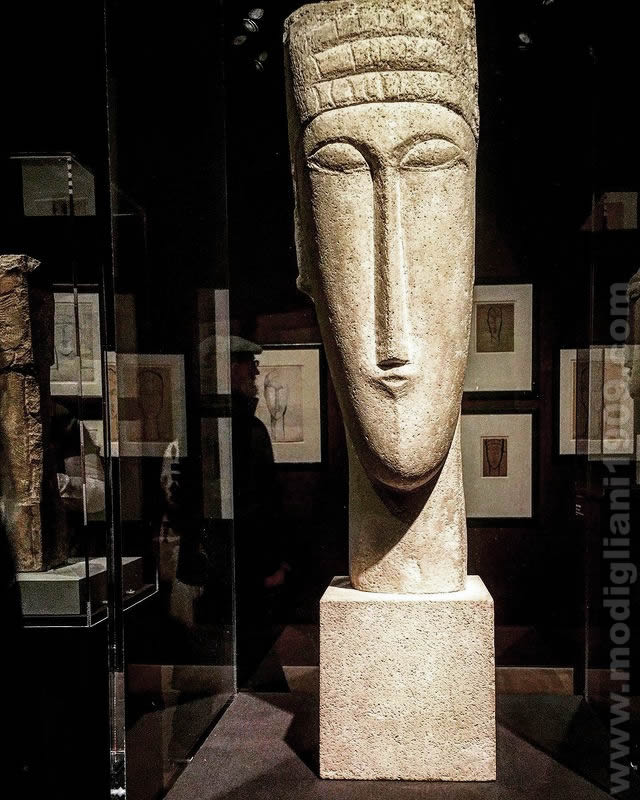 Голова, Амедео Модильяни, 1911 - 1912, Solomon R. Guggenheim Museum, New York