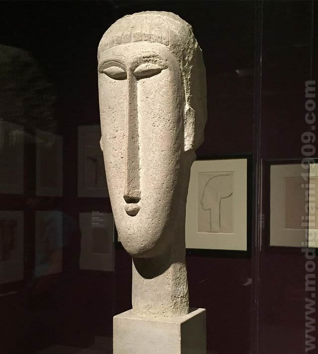 «Голова» Скульптура Амедео Модильяни, 1911- 1912, National Gallery of Art, Washington, D.C. (Chester Dale Collection)