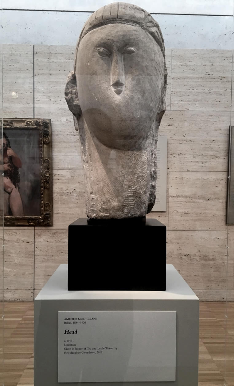 阿梅代奧•莫迪里亞尼 雕塑, 1911 - 1912, Kimbell Art Museum