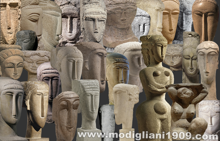 Amedeo Modigliani, scultore - Cronologia della scultura di Modigliani
