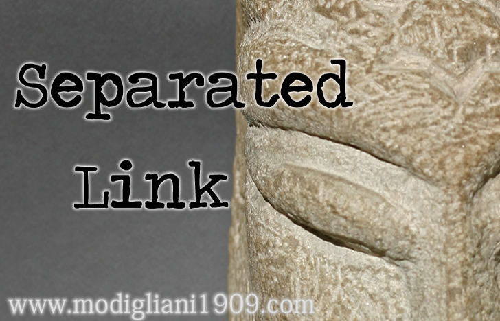 separated link - Modigliani 1909