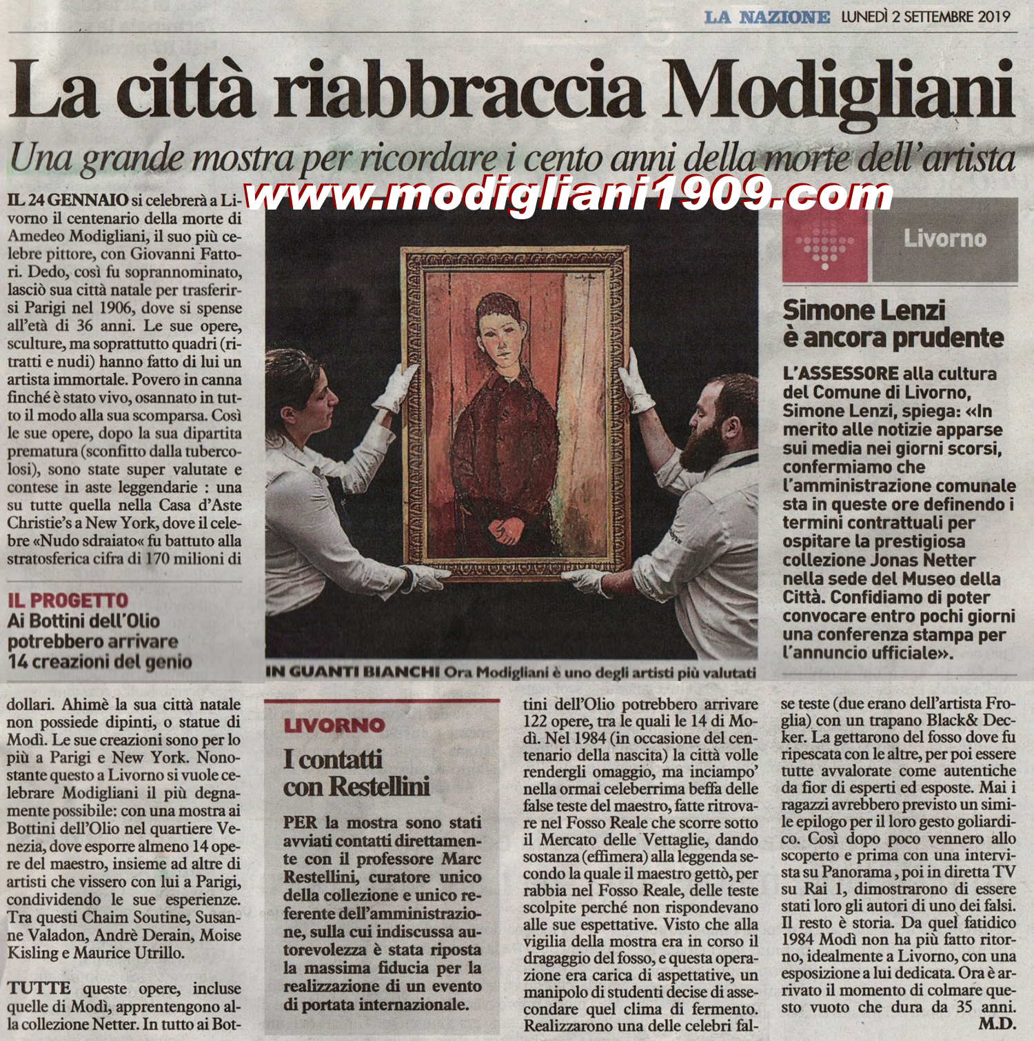 Livorno exhibition marks centenary of artist Modigliani's death