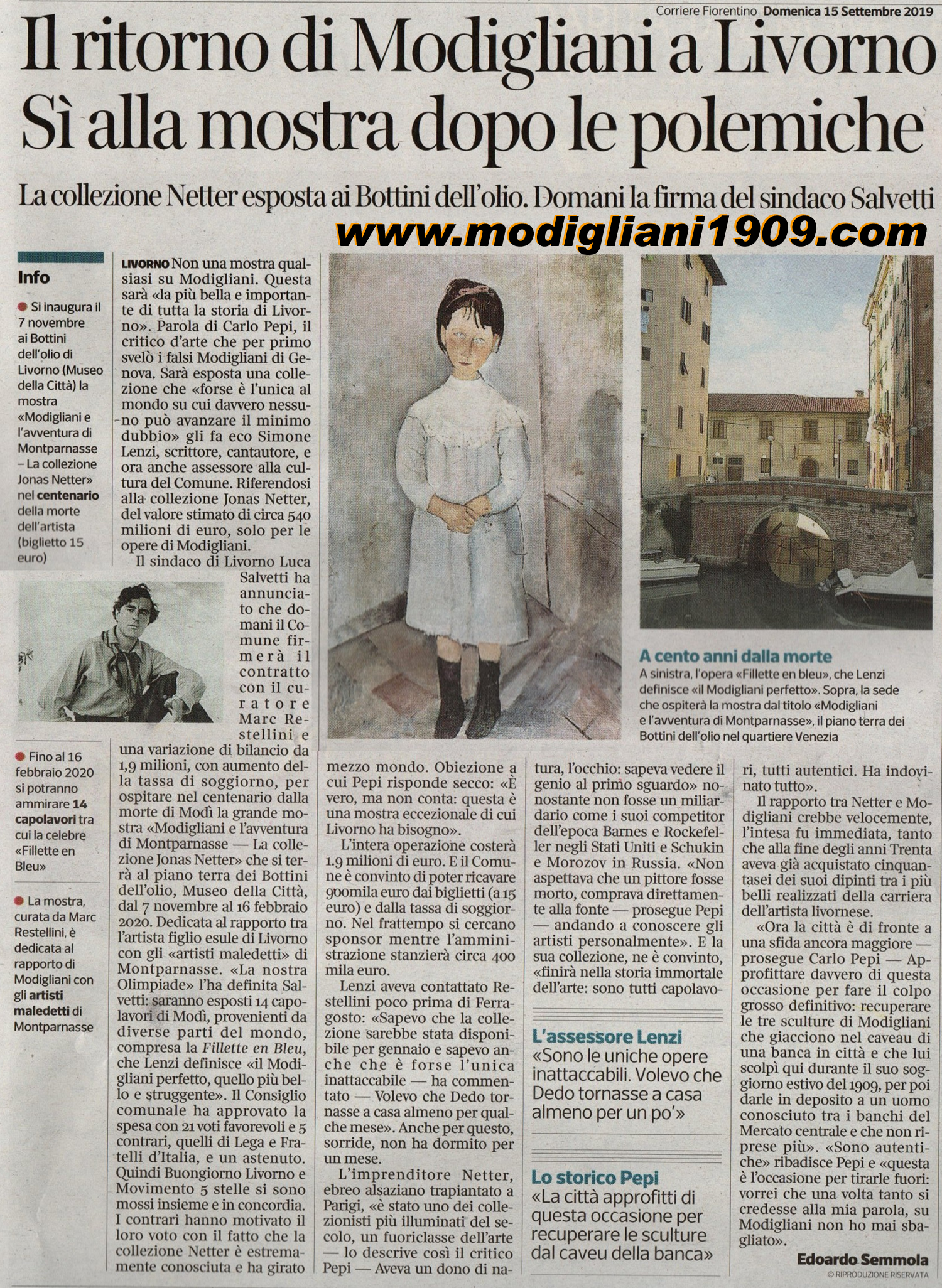 Modigliani's return to Livorno: The Netter collection at the Museo della città di Livorno