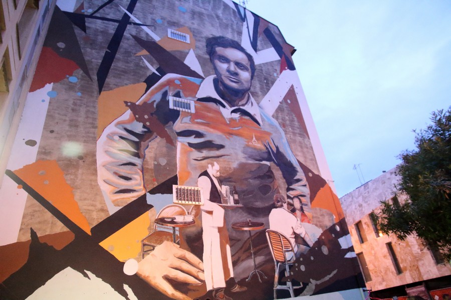 Modigliani, inaugurato il murale L'âme de Montparnasse di Arnaud Liard