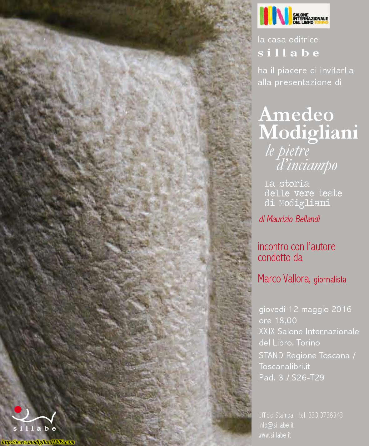 Amedeo Modigliani le pietre d'inciampo al Salone Internazionale del Libro di Torino