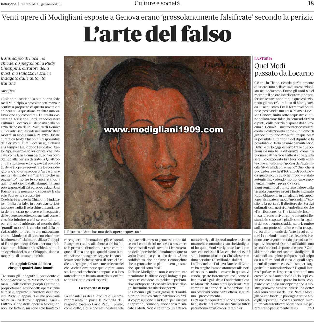 The art of forgery - La Regione