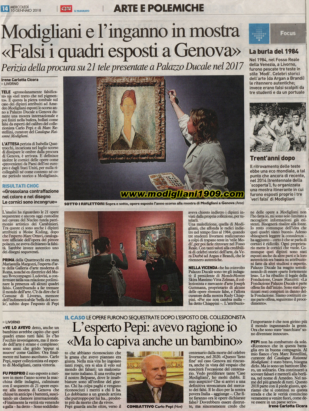 Modigliani and the deception on display 'fake paintings exposed in Genoa - Il Telegrafo