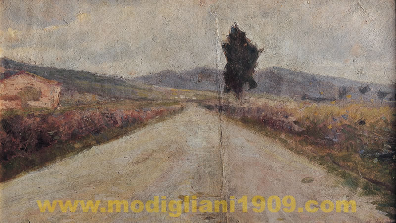 La Stradina di Salviano - Amedeo Modigliani - Museo Civico Giovanni Fattori