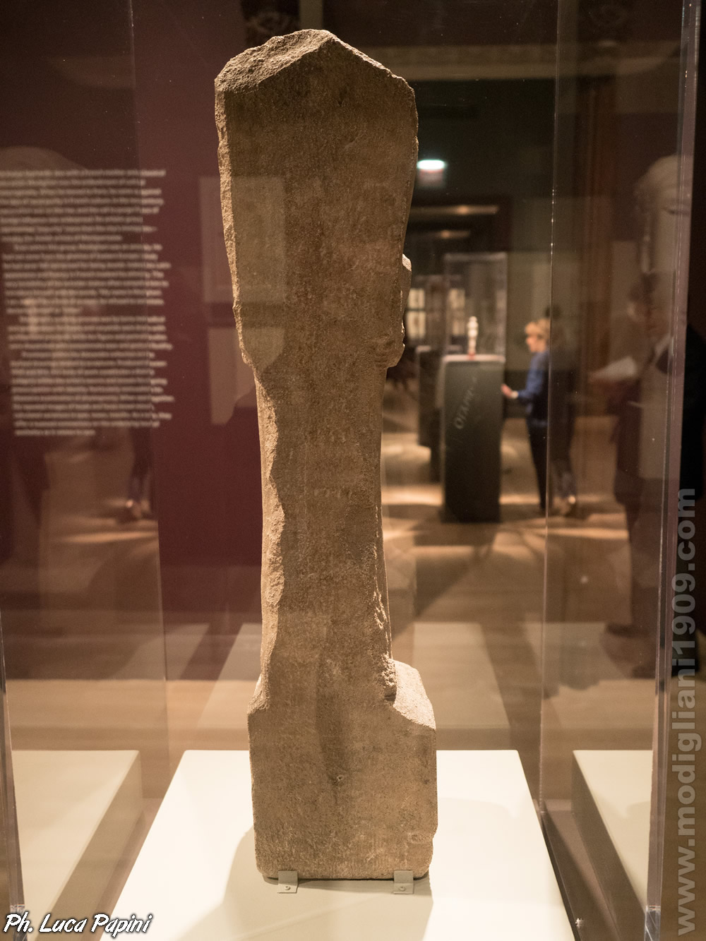 Head of a  woman (back side), Amedeo Modigliani, 1911 - 1912, Limestone, Philadelphia Museum of Art (Gift of Mrs. Maurice J. Speiser in memory of her husband, 1950)