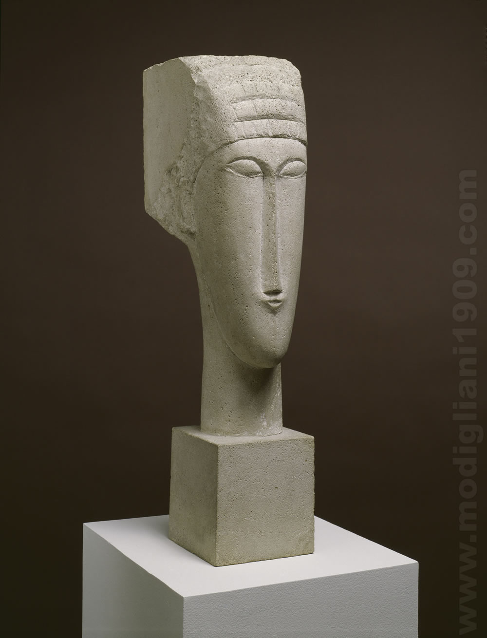 Tête, Amedeo Modigliani, 1911 - 1912, Limestone, Solomon R. Guggenheim Museum, New York
